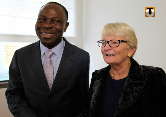 Gilbert Houngbo et la ministre de la Coopération