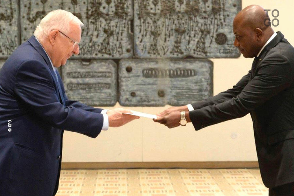 Israel Togo Ambassador present credentials République Togolaise