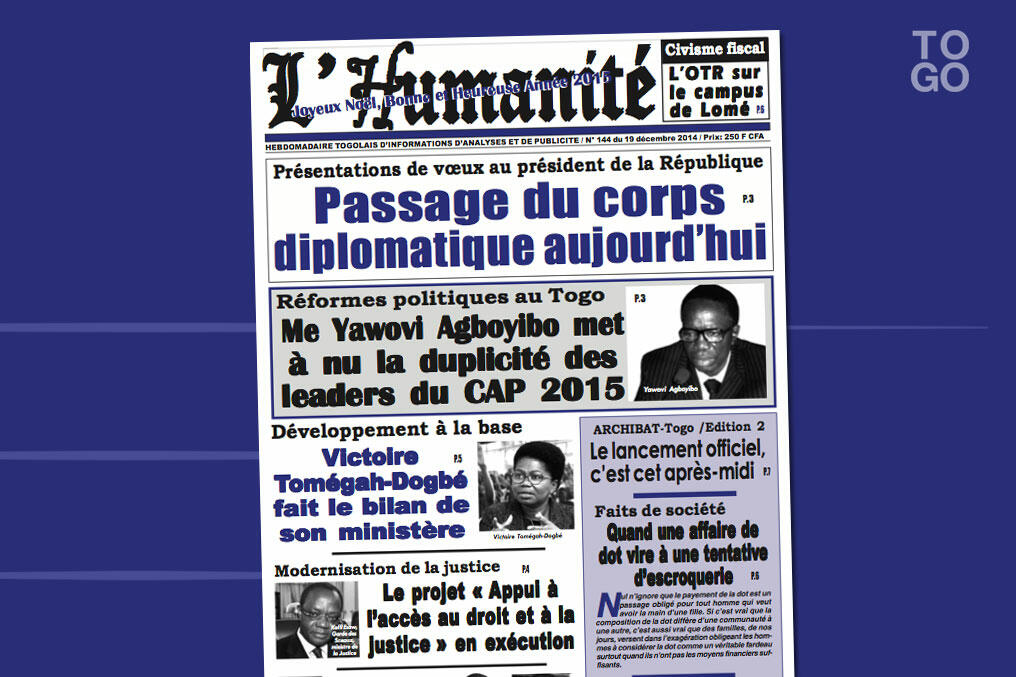 La dot fait débat République Togolaise