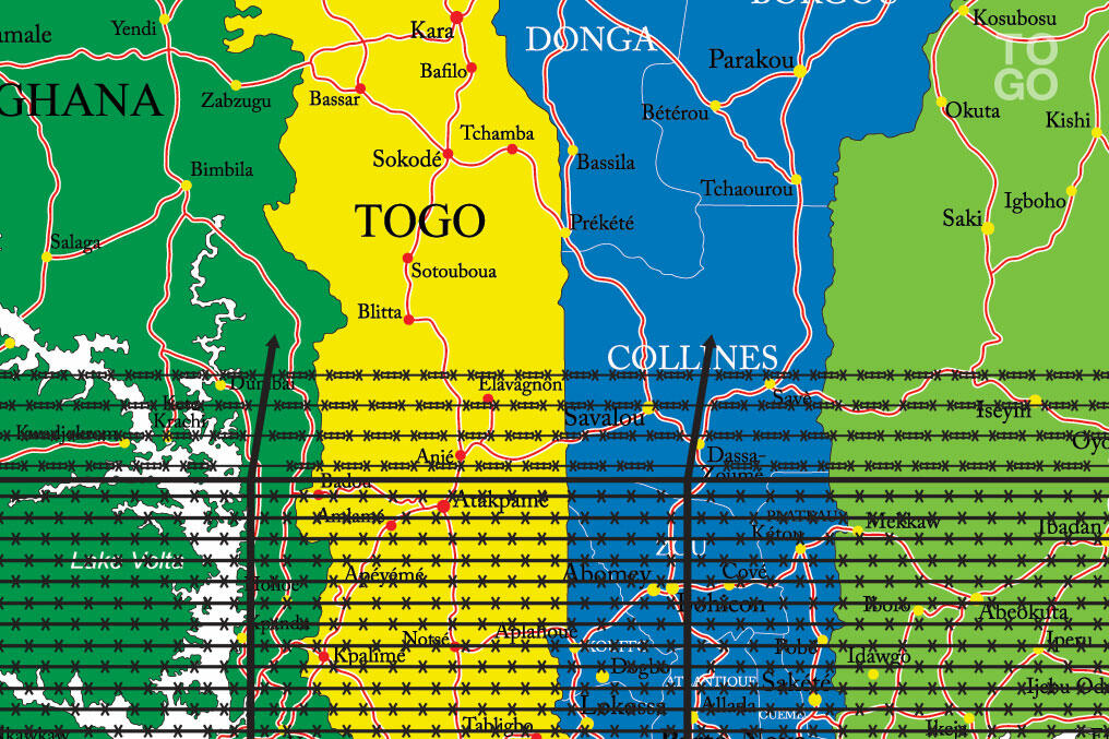 Bornage définitif de la frontière TogoBénin République Togolaise