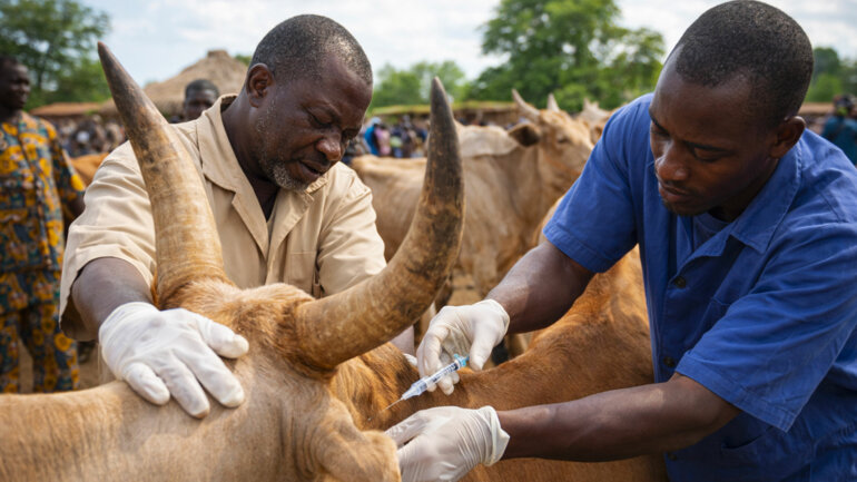 Campagne de vaccination de 5 000 animaux dans la région des Savanes