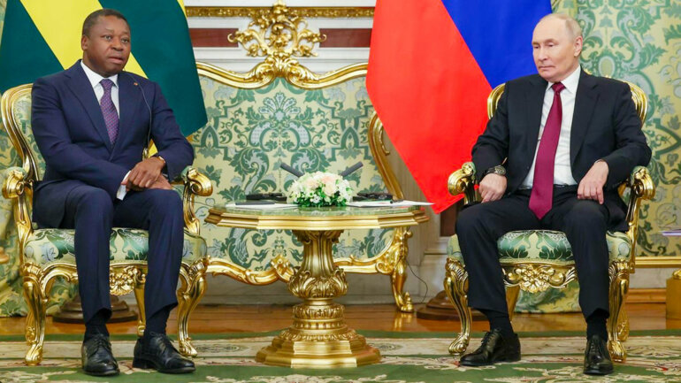 Poutine reçoit Faure Gnassingbé à Moscou 