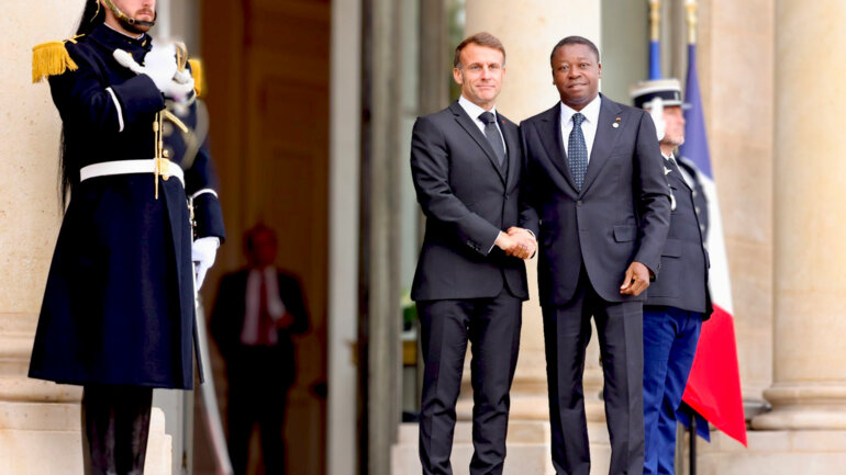 Rencontre entre Faure Gnassingbé et Emmanuel Macron 