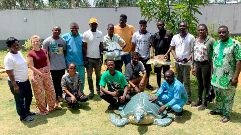 Des tortues heureuses au Togo