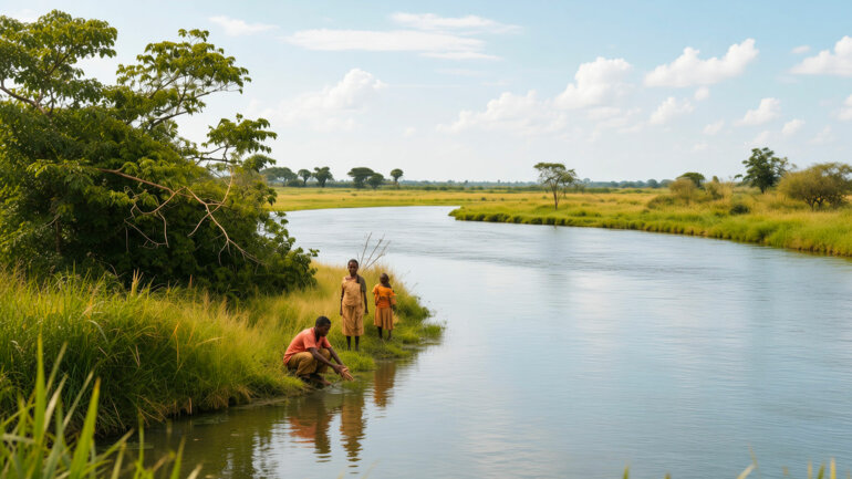 Restauration des berges du fleuve Oti