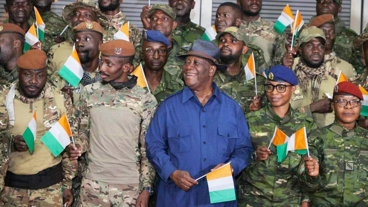 Freedom for 46 Ivorian soldiers République Togolaise