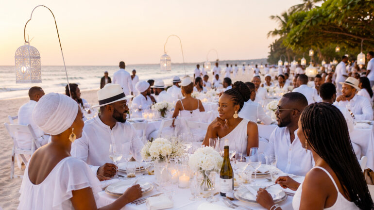 Baguida se pare de blanc pour une soirée d'exception