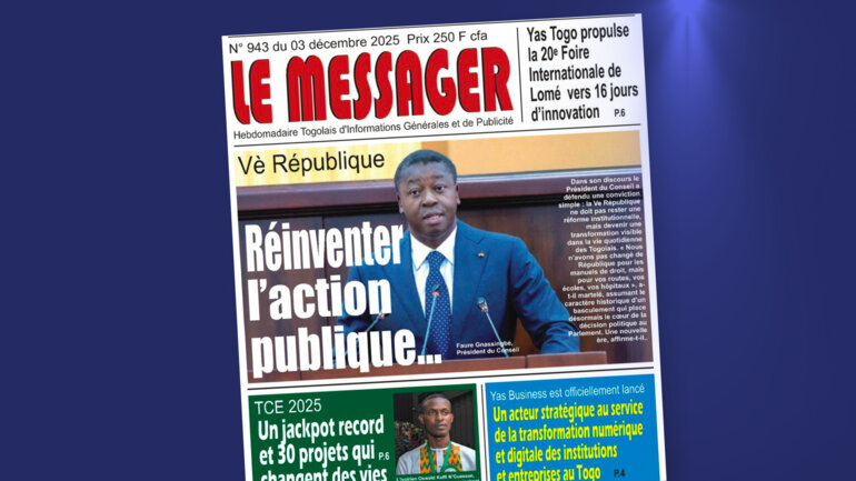 Un discours 'qui veut changer la vie des Togolais'