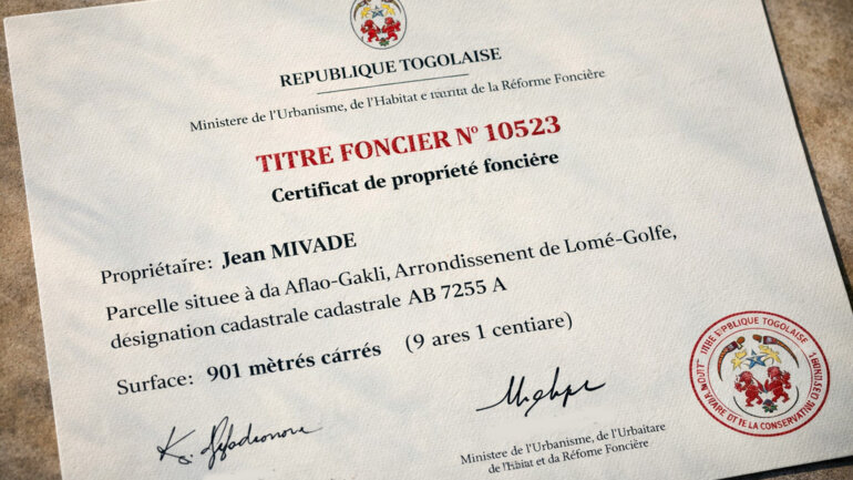 La délivrance des titres fonciers est toujours trop lente 